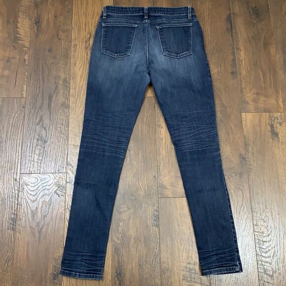 Eileen Fisher Medium Wash Low Rise Stretchy Ankle Skinny Jeans - Picture 7 of 7